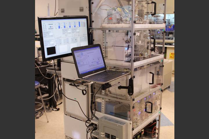 MIT研究開發的流程式藥物製造系統。
